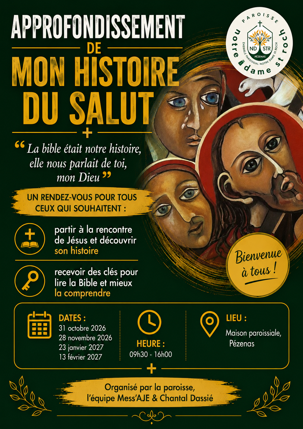 Affiche générale conference histoire du salut