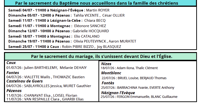 Baptemes mariages juil 26png