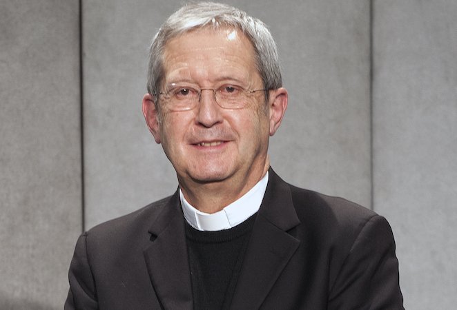 February 12,2021 :   monsignor Bruno-Marie Duffé during the Press Conference for the presentation of Pope Francis' Message for Lent 2021